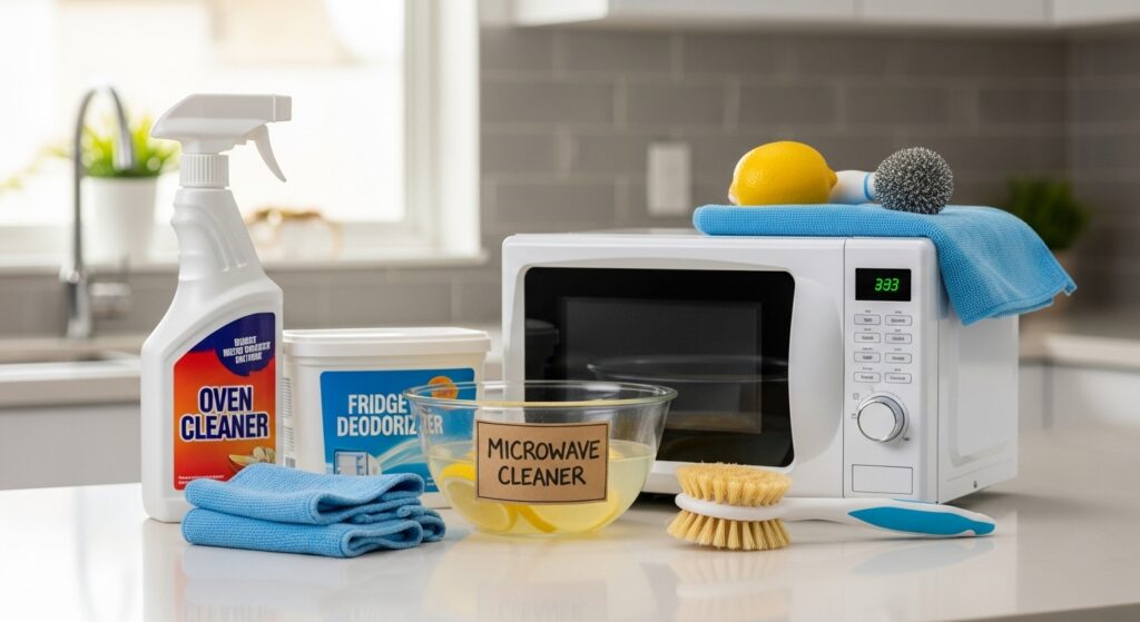oven, fridge & microwave cleaning servista solutions
